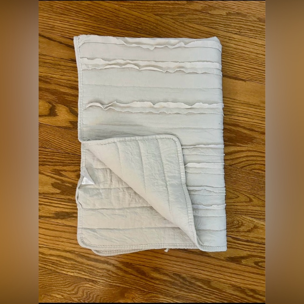 Grey Textured Baby Blanket